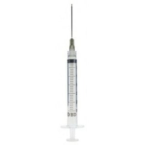 BD 3 mL Syringe with 21G x 1-1/2" Luer-Lok Needle, 100/Box