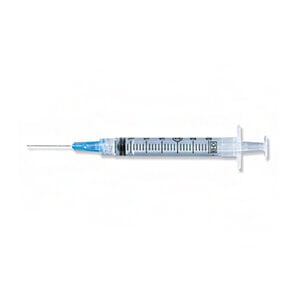 BD 3 mL Luer-Lok Syringe with 25G x 1-1/2" Needle, 100/Box