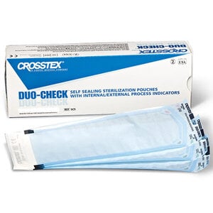 Crosstex Advantage Self-Seal Sterilization Pouches, Class I, 3-1/2" x 5-1/4", 200/Bx, SCXS3