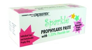 Sparkle Prophy Paste, Coarse Grit, Orange Vanilla Flavor, 1.23% Fluoride, Single-Use Cups, 200/Box