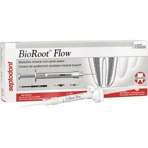 Septodont BioRoot Flow Biocompatible Root Canal Sealer Syringe with Tips, 2g, Item #01E0510