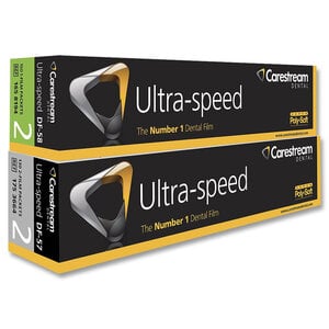 Carestream Health DF-58 Dental Intraoral X-Ray Film, Size #2, Poly-Soft, 150/Pk, #165-8194