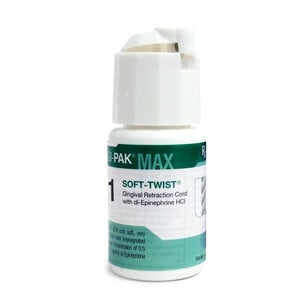 Gingi-Pak Max Soft-Twist Retraction Cord, Size 1 Thin, Epinephrine-Impregnated, 108 in.