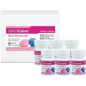 Gingicaine Topical Anesthetic Gel, Cotton Candy Flavor, 1 oz Jar