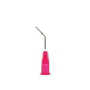 Gingi-Pak Gingicaine Luer Lock Pre-Bent Needle Tips, 23 Gauge, Red, Pack of 100