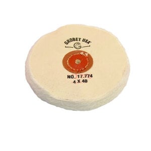 Finex Muslin Buff, Leather Loose, 4" x 40 Ply, Each