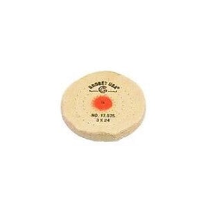 Dixon/Grobet Muslin Buff Wheel, 3" x 24 Ply, Each (#17575)