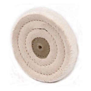 Dixon/Grobet Rag Muslin Buffs, 4" x 40 Ply, Each, #17.754