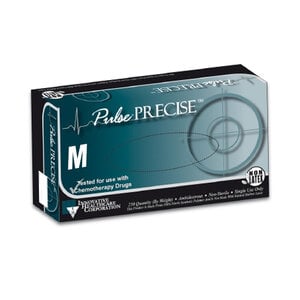 Innovative Pulse Precise Nitrile Powder-Free Exam Gloves, Lavender Blue, Medium, Textured, Non-Sterile, 250/Bx, 176200