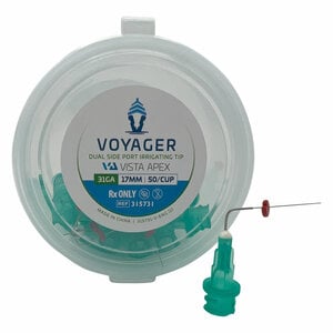 Voyager Irrigation Tips, Green, Dual Side Port, 31 Gauge, 17mm, Package of 50
