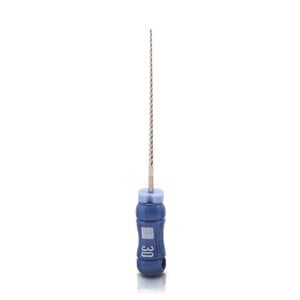 Kerr K-Files, Stainless Steel, Size #30, 21mm, Blue, B Handle, 6/Box, 06015