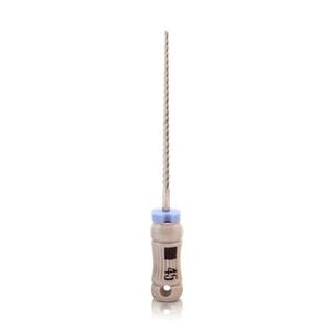 Kerr K-Files B Handle #45 25mm, Stainless Steel, White, 6/Box, 06074