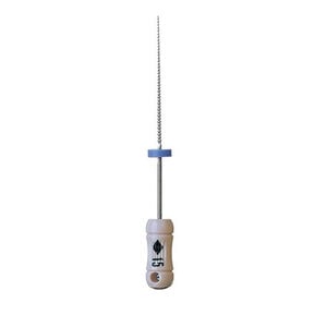 Kerr K-Files, Stainless Steel, Size #15, 30mm, White, B Handle, 6/Box, 06152