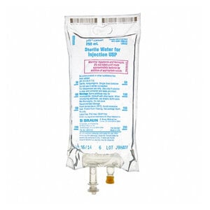 Excel IV Bag Sterile Water for Injection, 250 mL Flexible Bag, Each