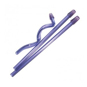 SafeBasics Saliva Ejectors, Clear Lavender, 100/Pk