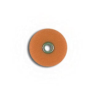 3M™ Sof-Lex™ Extra-Thin Contouring and Polishing Discs, 3/8" Diameter, Medium, Orange, Pop-On, 85/Box, 2381M