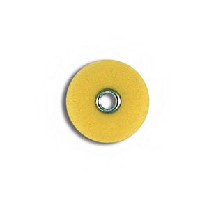 3M™ Sof-Lex™ Extra-Thin Contouring and Polishing Discs, 3/8" Diameter, Superfine, Yellow, Pop-On, 85/Box, 2381SF