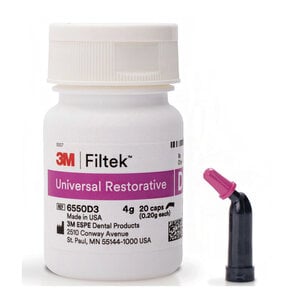 Filtek Universal Composite Restorative Capsules, Refill, Shade D3, 0.20 g, Pack of 20