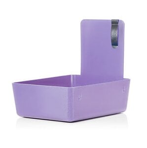 Keystone Classic Purple Plastic Lab Work Pan, 7" x 5" x 2-1/2", 12/Pack