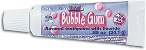 Oraline ADA Toothpaste, Bubblegum Flavor, 0.85 oz Tube, 144/Case