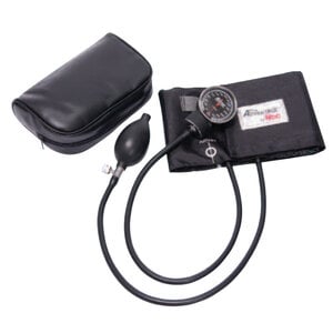 Pro Advantage Deluxe Aneroid Sphygmomanometer with Blood Pressure Cuff, Adult, Black, Latex Free