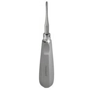 Nordent #81 Modified Apexo Straight Serrated-Tip Elevator, 3.0mm Blade Width, Stainless Steel