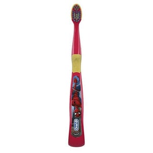 Oral-B Kids 3+ Marvel Spiderman Toothbrushes, Extra-Soft, Assorted Colors, 6/Box