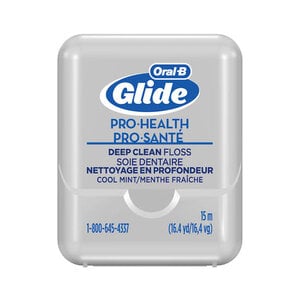 Oral-B Glide Pro-Health Deep Clean Floss, Mint, 15m Pocket-Size Dispensers, 72/Box