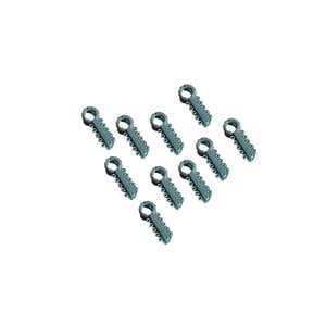 Ease-O-Ties Mini Silver Orthodontic Ligature Ties, 10 per Stick, 100/Pk, OTE-LIGS-101S