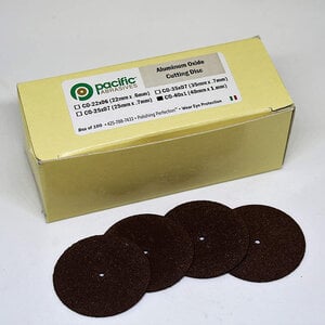 Pacific Abrasives Aluminum Oxide Cut-Off Discs, 40mm x 1mm, 100/Box
