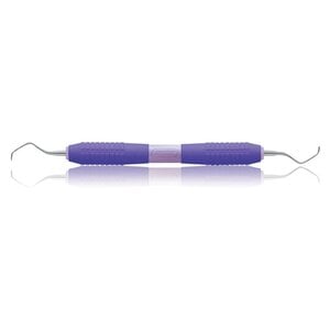 Big Easy Ultralite Scaler Barnhart #5/6 Double End Curette, Purple Silicone Handle, 05643