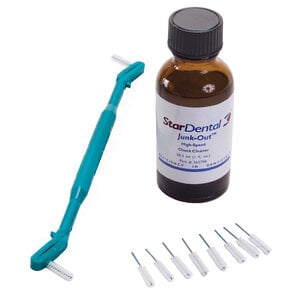 Junk Out Handpiece Cleaner, 1 oz Bottle with 10 Cleaning Tips