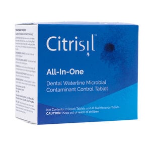 Citrisil® White All-In-One Waterline Maintenance Tablets, 2 Liter, 50/Pk (48 Maintenance + 2 Shock), C50-2W
