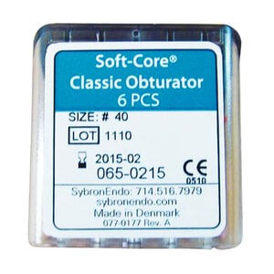 Kerr Soft-Core Classic Obturator #40, 6/Pack, 972-3040