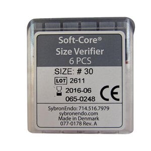 Kerr Soft-Core Size Verifier #30, 6/Pack, 972-3230