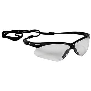 KC Nemesis Safety Eyewear, Clear Anti-Fog Lens, Black Frame, 12/Box