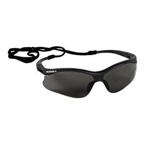 KC Nemesis Safety Eyewear, Smoke Lens, Black Frame & Tips, 12/Box