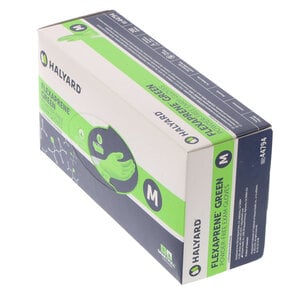 FLEXAPRENE® Chloroprene Exam Gloves, Powder-Free, Green, Medium, 200/Box, 44794