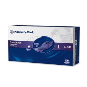 Safeskin Purple Nitrile Dental Exam Gloves, Powder Free, Large, 100/Box