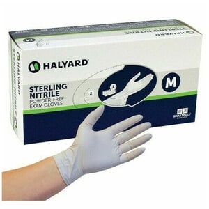 Sterling Nitrile Exam Gloves, Powder Free, Gray, Medium, 200/Box, #50707
