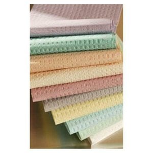 Tidi Products Poly Towels, 13" x 18", 2-Ply, Blue, 500/Pk
