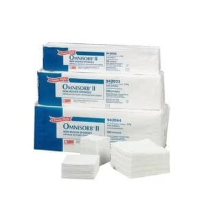 Omnisorb II Non-Woven Sponge, 3" x 3", Non-Sterile, Case of 4000