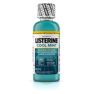 Listerine Cool Mint Antiseptic Mouthwash, 3.2 oz (95 ml) Bottles, 24/Case, #42795