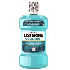 Listerine Zero Cool Mint Mouthwash, Alcohol-Free, 1.5 L Bottles, 6/Case