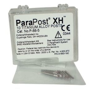 ParaPost XH Titanium Alloy Post Refill, Size 5, Red, 1.25mm, Pack of 10