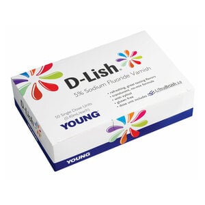D-Lish® 5% Sodium Fluoride Varnish Unit Dose, Assorted Flavors, 0.40 ml, 50/Box, 218450