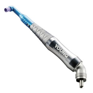 Young Hygiene Handpiece, Silver, Low-Speed, 4-Hole, 360° Rotating Nosecone, 410001