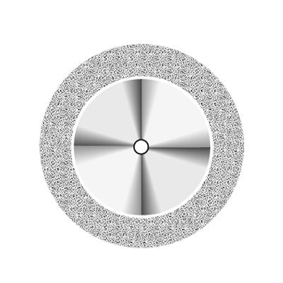 NTI® Superflex Diamond Discs – HP, Double Sided, Fine, Yellow, #911HEF, 19.00 mm Diameter, 0.14 mm Thickness, 1/Pkg