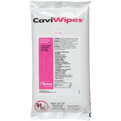CaviWipes™ Surface Disinfectant Towelette Wipes, 7" x 9", 45 Wipes/Flat Pack, 13-1224
