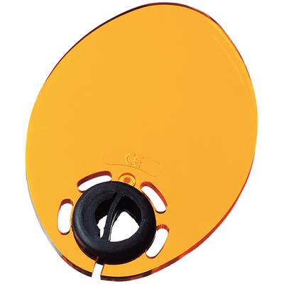 Kerr Optilux Protective Light Shield, Yellow/Orange, Oval, Fits All Manufacturers' Light Guides, #20816